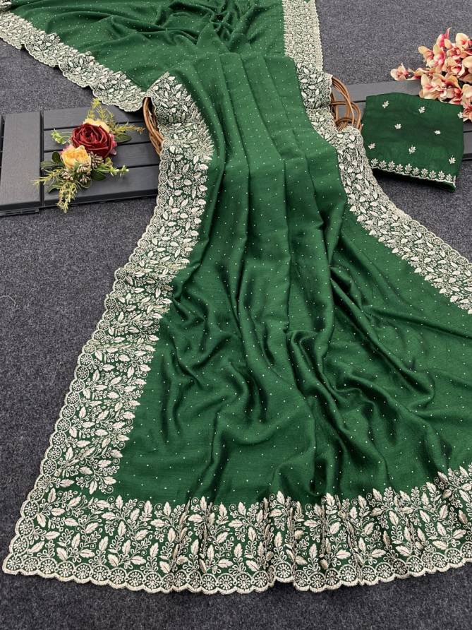 DDH 151 Bluming Vichitra Silk Designer Border Sarees Wholesale Price In Surat